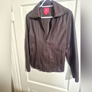 Faded Glory Dark Brown Leather Jacket